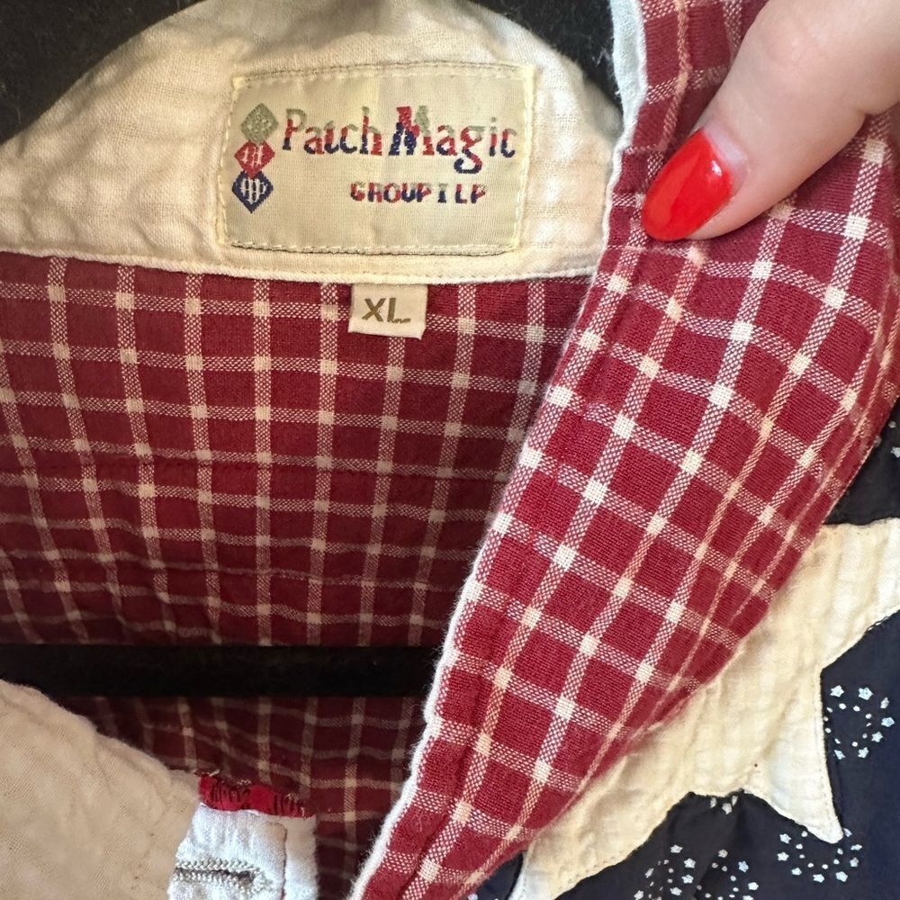 80s Vintage “Patch Magic” Patchwork American Flag… - image 2